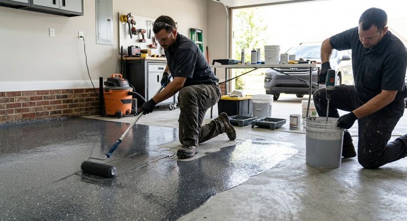 Basement Floor Epoxy Service in Winston Salem, NC