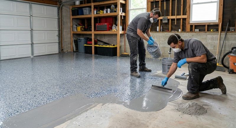 Garage Floor Epoxy Installation in Annapolis, MD