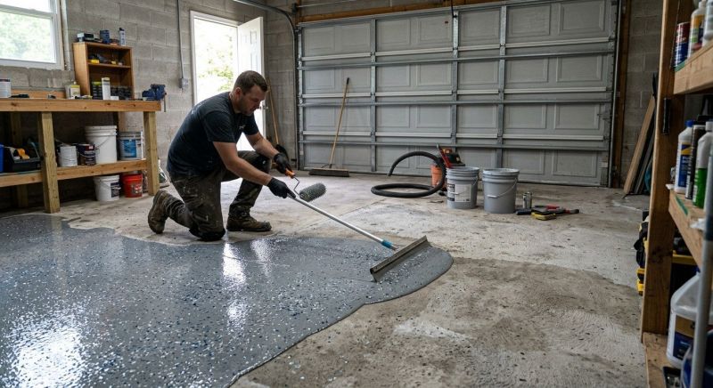 Garage Floor Renovation in Winston Salem, NC
